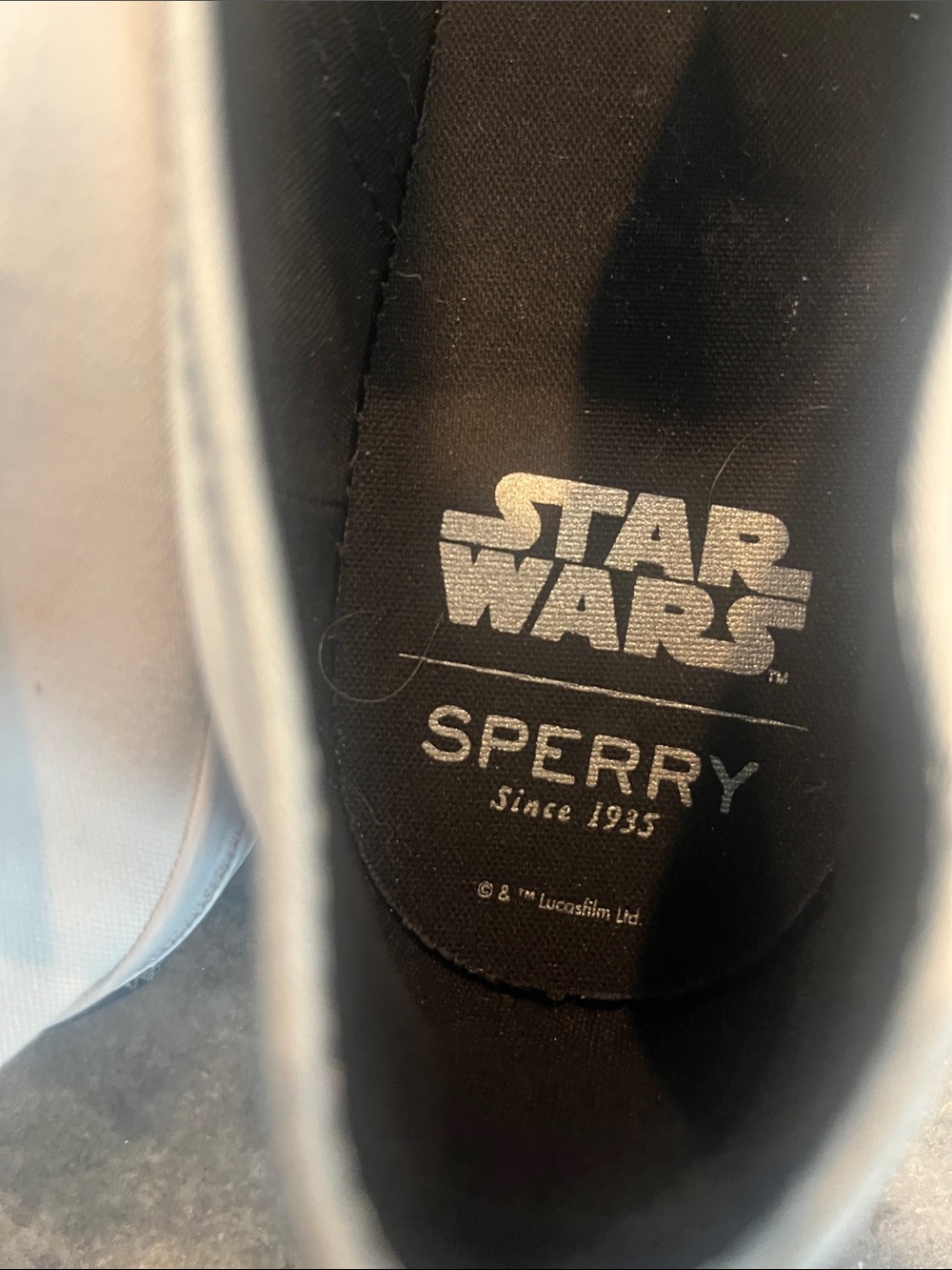 Sperry Gold & White C-3PO and R2-D2 Slip-On Loafers - Picture 5 of 10